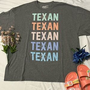 Texans Women's Plus Size Grey Tee